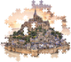 Puzzle Clementoni High Quality The Mount Saint-Michel Rising 1500 elementów 31730 (8005125317301) - obraz 3