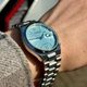Наручний годинник Механіка з Автопідзаводом Citizen NJ0200-50L Сріблястий\Блакитний циферблат - зображення 6