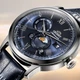 Мужские наручные часы Механика с Автоподзаводом Orient RA-AK0806L30B Серебристые\Синий циферблат\Синий ремешок - изображение 5