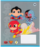 Набір шкільних зошитів Kite DC Comics 12 аркушів у косу лінію 25 шт (DC25-235) - зображення 4