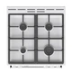 Газовая плита Gorenje, 72 л, 60x60 см, чугунный, белый (629683) - изображение 4