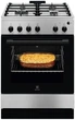 Плита Electrolux LKG604012X газовая, 59л, 60x60см, нерж - изображение 1