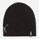 Czapka dziecięca beanie przejściowa Puma Ess Mid Crown Cuffless Beanie Jr 2656001 Czarna (4069157147644) - obraz 2