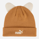 Підліткова демісезонна шапка біні Puma Animal Mid Crown Beanie Jr 2656402 Бежева (4069157147613) - зображення 1