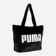 Torba shopper damska materialowa duża Puma Up Faux Fur Shopper 9171201 Czarna (4069157052207) - obraz 1