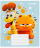 Набір шкільних зошитів Kite Garfield 12 аркушів у косу лінію 25 шт (GF25-235) - зображення 9