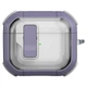 Футляр протиударний Locking Button для навушників Airpods 3 Light Purple - зображення 1