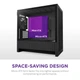 Корпус NZXT H3 Flow Tempered Glass без БП Black (CC-H31FB-01) - изображение 5