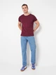 Футболка хлопковая длинная мужская Sol's Crusader Men Organic Cotton 03582146 L Бордовая (3609371053478) - изображение 3