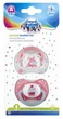 Набор пустышек силиконовых симметричных 2 шт. Коралловые Canpol babies 6-18 мес (5901691833081) - изображение 2