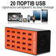 Док-станция | зарядное устройство на 20 USB портов Digital Lion CS-A5, 80W, оранжевая - изображение 4
