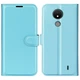 Классический чехол-книжка Deexe Book Type для Nokia C21 - Blue - изображение 1