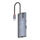 Порт-репликатор ColorWay Docking Station USB-C 6-в-1 Type C PD 100W/USB3.0х3/HDMI 4К/RJ45 (CW-HUB02) - изображение 8