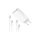 Зарядний пристрій ColorWay GaN Mini 65W PD Port PPS USB (USB-2C1A) cable Type-C&Lightning (CW-CHS058PDCL-WT) - зображення 5