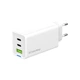 Зарядний пристрій ColorWay GaN Mini 65W PD Port PPS USB (USB-2C1A) white (CW-CHS058PD-WT) - зображення 1