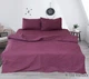 Комплект постільної білизни TAG Tekstil R130Marsala Полуторний - зображення 1