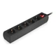 Мережевий фільтр живлення REAL-EL RS-PROTECT M 10m, black (EL122300037) - изображение 5