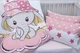 Комплект постельного белья в кроватку Tag Tekstil Sweet sleeper pink для новорожденных Слонёнок (розовый) - изображение 2