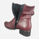 Botki damskie skórzane Rieker 78656-35 38 (5UK) Czerwone (4061811456994) - obraz 7