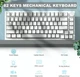 Механическая клавиатура Ajazz AK820 White, компактная TKL (80%), подсветка, проводная, USB‑C, антигостинг - изображение 5