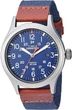 Годинник Timex Men's TW4B14100 Expedition Scout 40mm Blue/Brown/Gray Leather/Nylon Strap Watch - изображение 1