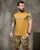 Тактический летний мужской костюм с принтом Army футболка+шорты M койот+мультикам (93011) - изображение 6
