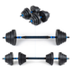 Гантелі розбірні бітумні THUNDER GYM-03 зі з'єднувачем для штанги, 2 х 20 кг - изображение 3