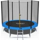 Батут Funfit 8ft (252 см) синий с внешней сеткой и лестницей: до 120 кг, для детей, взрослых, дачи, улицы - изображение 3