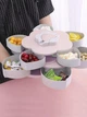 Двухъярусная монашественница для фруктов, закусок, сладостей ∙ Тарелка - поднос с секциями, 2 яруса 79189/98 - изображение 5