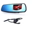 Відеореєстратор дзеркало DVR 138W з камерою заднього виду 2 4 дюйми 120 градусів огляду для безпечного паркування та запису - зображення 2