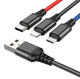 Кабель HOCO X76 Combo 3-in-1 Lightning / Micro-USB / Type-C ∙ Зарядный универсальный USB провод шнур 3 в 1 для зарядки Android / iPhone - изображение 3