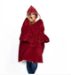 Двухсторонняя толстовка-плед Huggle Hoodie Blanket с капюшоном, Синяя 52532/59 - изображение 5