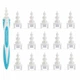 Ухочистка Smart Swab для чистки ушей многоразовая с 16 силиконовыми насадками и футляром для безопасного ухода Белая эргономичная конструкция для удаления серы без травмирования барабанной перепонки деликатный инструмент гигиены - изображение 2