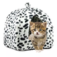 Мягкий домик для собак и кошек Pet Hut White Домашняя будка лежанка для животных Домик питомца 40х35х35 - изображение 1