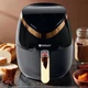 Аэрофритюрница сенсорная 2400W НМ-776А без масла аэрогриль 6л с таймером и съемной чашей для дома - изображение 3
