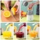 Акумуляторна соковичавниця Citrus Juicer Портативна електронна мінівичавниця для цитрусових і ягід - зображення 14