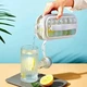 Портативная силиконовая форма для льда бутылка 2 в 1 ICE CUBE TRAY складная на 17 шариков - изображение 4