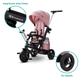 Велосипед триколісний Kinderkraft Easytwist Mauvelous Pink (KKRETWIPNK0000) - зображення 8
