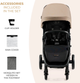 Wózek spacerowy Kinderkraft Mitzy Linen Beige (KSMITZ00BEG0000) - obraz 7
