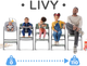 Krzesełko do karmienia Kinderkraft Livy Calmee Aster Pink z leżaczkiem (KHLICA00PNK0000) - obraz 16