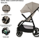 Wózek spacerowy Kinderkraft Trig 3 Stone Beige (KSTRIG03BEG0000) (5902533924851) - obraz 7
