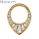 Кольцо кликер из титана Spikes RHT024-1608-BR серьга для пирсинга септума, уха (Цвет: Бронзовий, Диаметр: 8мм) - изображение 2
