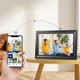 Цифрова фоторамка 10,1", із сенсорним керуванням і Wi-Fi, Frameo/ Електронна рамка для фото та відео - зображення 8