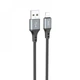 Зарядний кабель Hoco X86 USB Lightning чорний - зображення 1