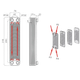 Пластинчастий теплообмінник IMS B3-020-40, Ø3/4" (60-80кВт) - изображение 5