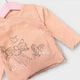 Костюм Primark комплект кофта на кнопках з малюнком Бембі та стьобані шорти дитячий на дівчинку 80 см (9-12 міс) рожевий - изображение 2