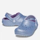 Детские кроксы-сабо утепленные для девочки Crocs Classic Lined Glitter Clog T 207463-4PC 23-24 (C7) Голубые (196265885817) - изображение 3