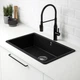Кухонная мойка, врезная, 72х45,6 см KILSVIKEN IKEA 293.370.25 черный - изображение 2