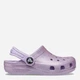 Детские кроксы-сабо для девочки Crocs Classic Glitter Clog T 206992-530 23-24 (C7) Лавандовые (191448894181) - изображение 1