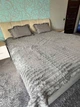 Плюшевый плед шиншилла Евро 200х230 см Графитовый (Р7-mur-shin-sharp-004) - изображение 1